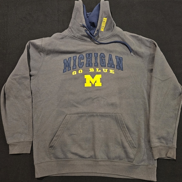 Colosseum Michigan Wolverines Go Blue Sweatshirt Hoodie Men's Large - Picture 1 of 8